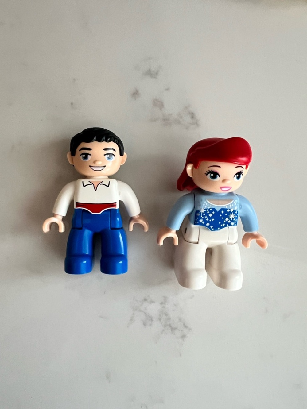 LEGO Duplo Disney Princess Ariel and Prince Eric Figures